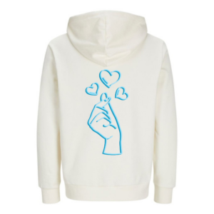 bio-hoodie-weiss-beige-motiv-k-pop-fingerherz-blau